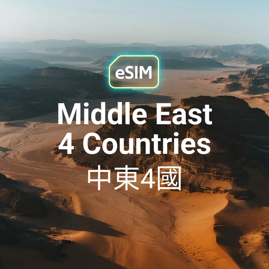 中東 4 國 eSIM